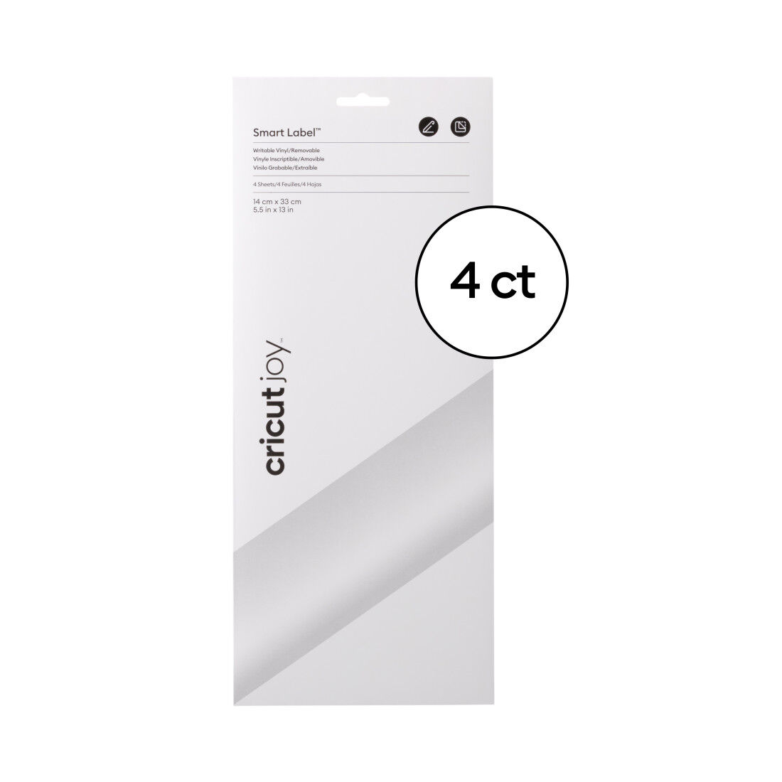 Cricut Joy™ Smart Label™ Beschreibbares Vinyl – Ablösbar, Weiß | White